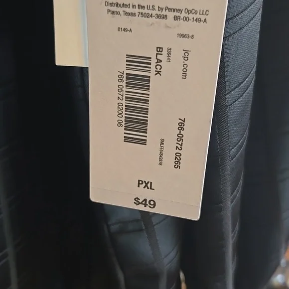 Liz Claiborne-Blk pullover silky long sleeved blouse Sz PXL NWT. - Picture 11 of 11